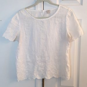 White JCrew Blouse